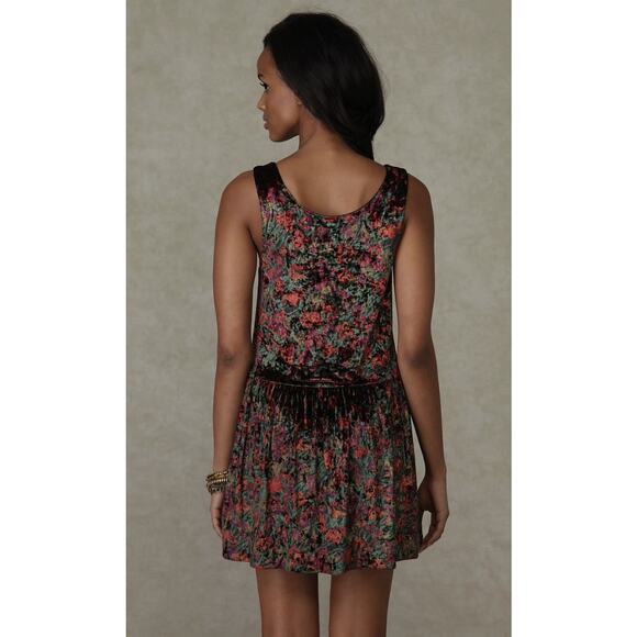 Free People Womens Velvet Foliage Dress - Picture 2 of 7